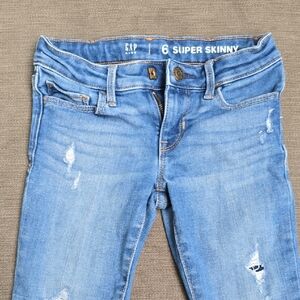 GAP Kids Super Skinny Distressed Jeans